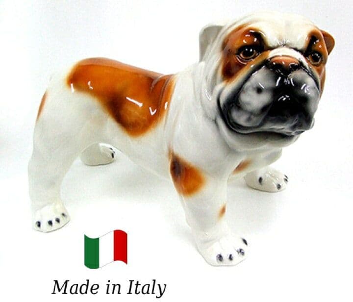 ブルドッグ　オブジェ　イタリア　陶器