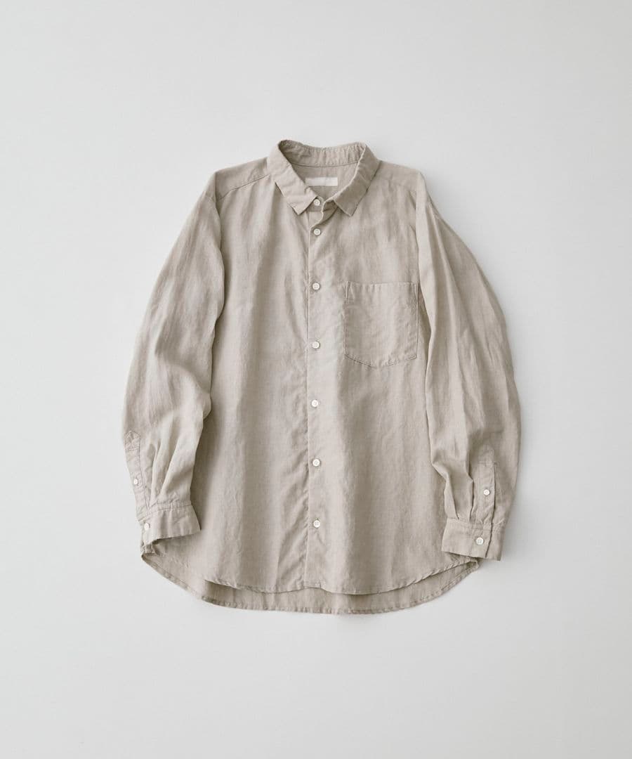 CONFECT ハイカウントリネンレギュラーカラーシャツ