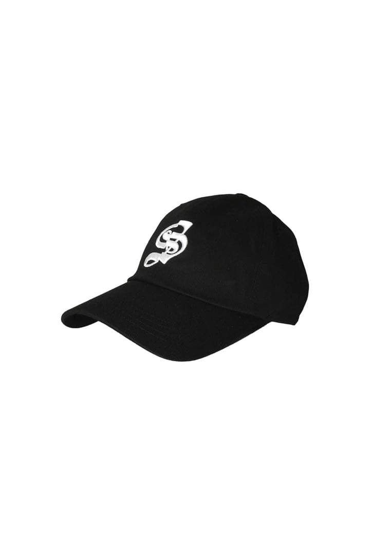 帽子 THEREDTHREAD S logo cap scarlet BLACK
