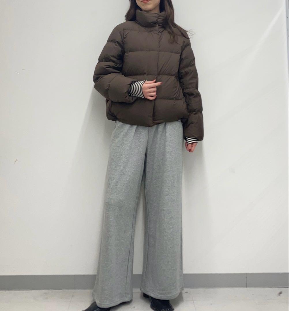 【新品タグ付き】ユニクロ パウダーソフトダウンジャケット M ブラウン