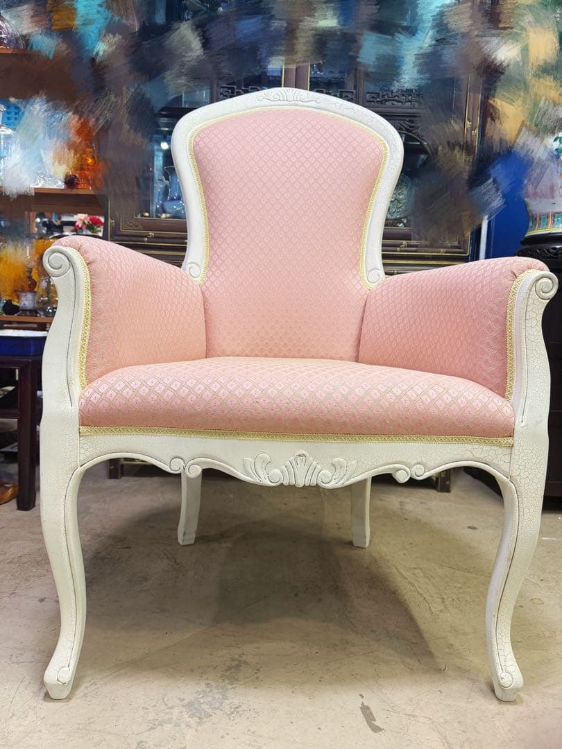 クラシック ピンク プリ ンセスチェア 椅子