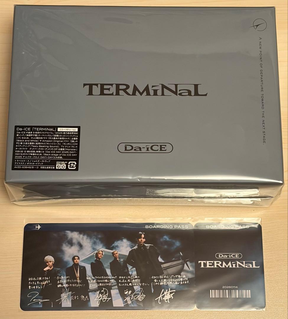 Da-iCE TERMiNaL（CD+3Blu-ray）初回限定豪華盤 特典付