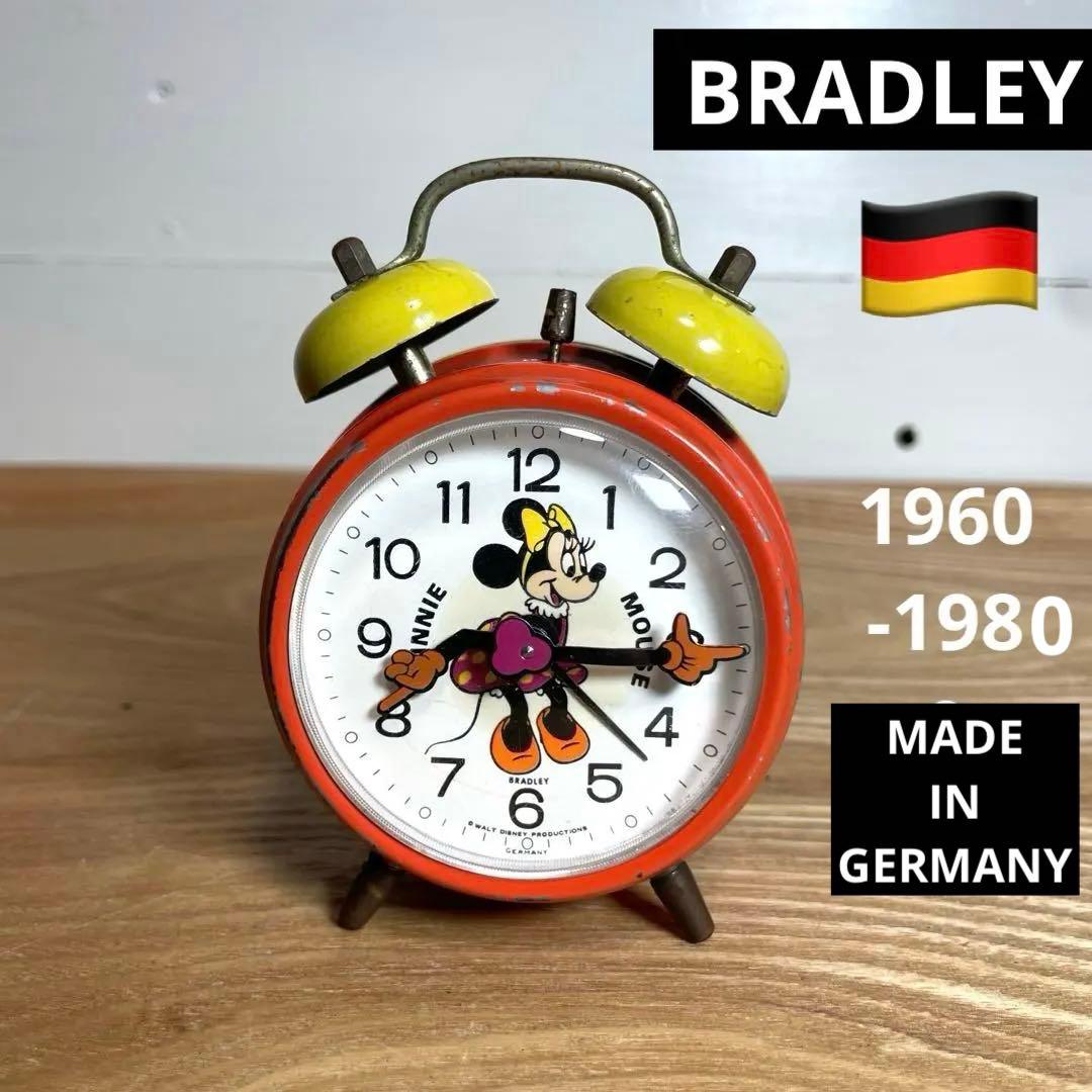 BRADLEY ドイツ製 1960～80年 希少な ミニー ゼンマイ目覚まし時計
