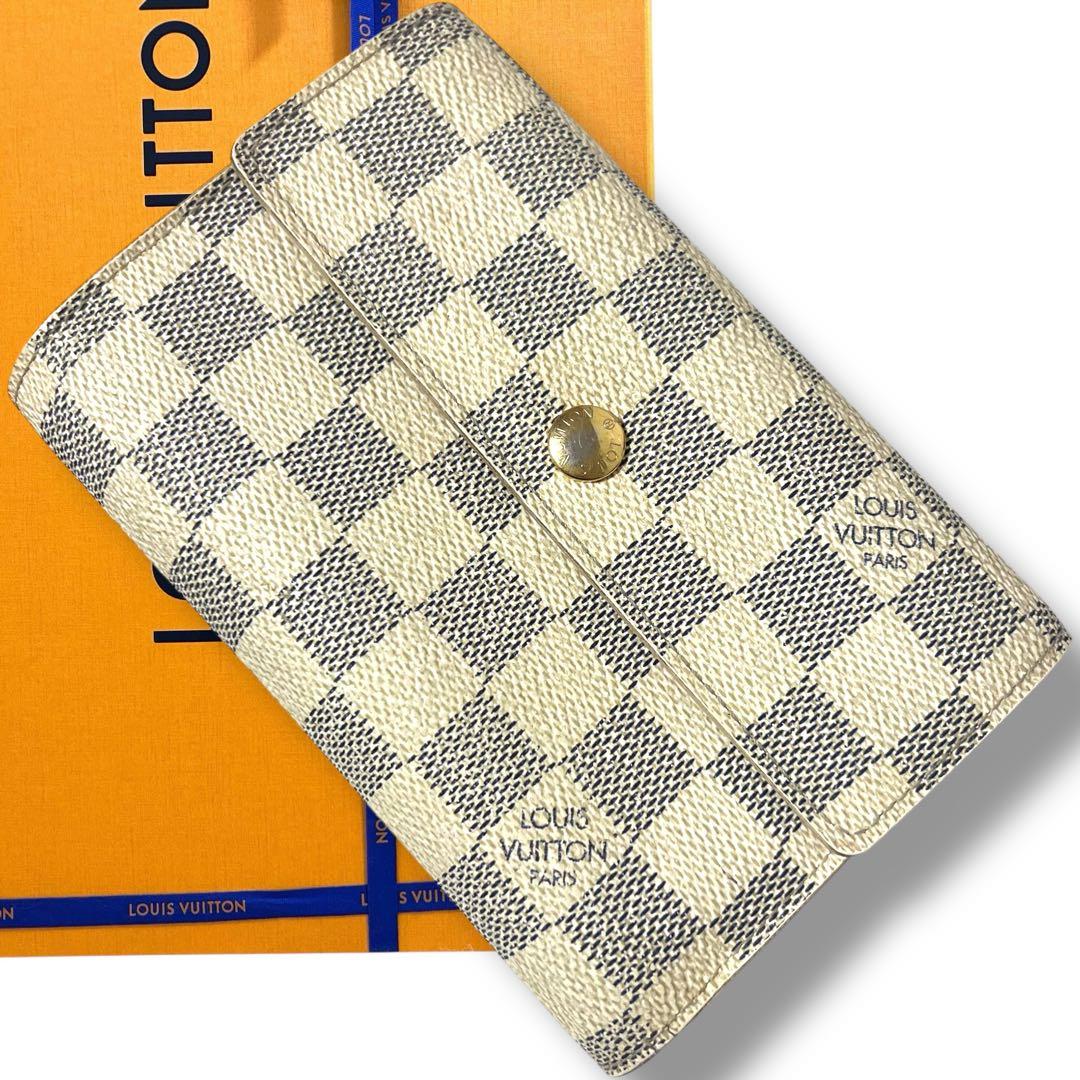 希少✨ ルイヴィトン ダミエ アズール ポルトフォイユアレクサンドラ