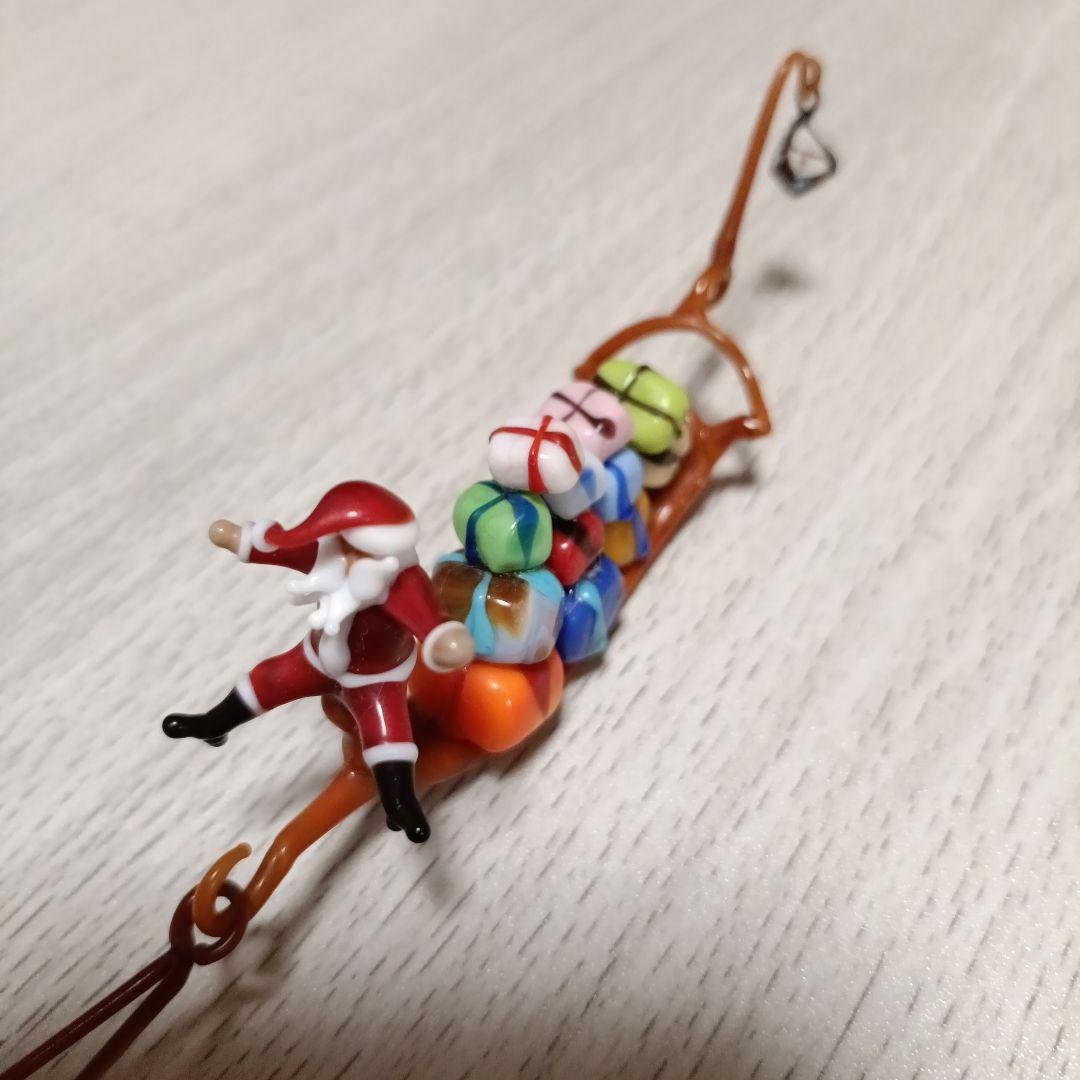 1点物　イタリア ベネチアで購入　サンタクロース ガラス製品