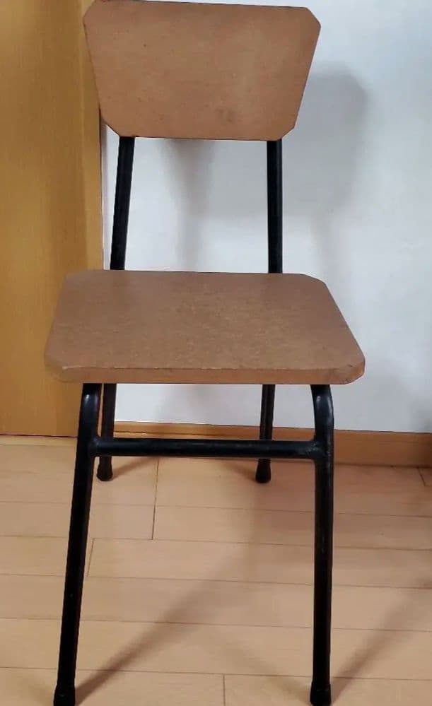 昭和レトロ 木製椅子 背もたれ付き