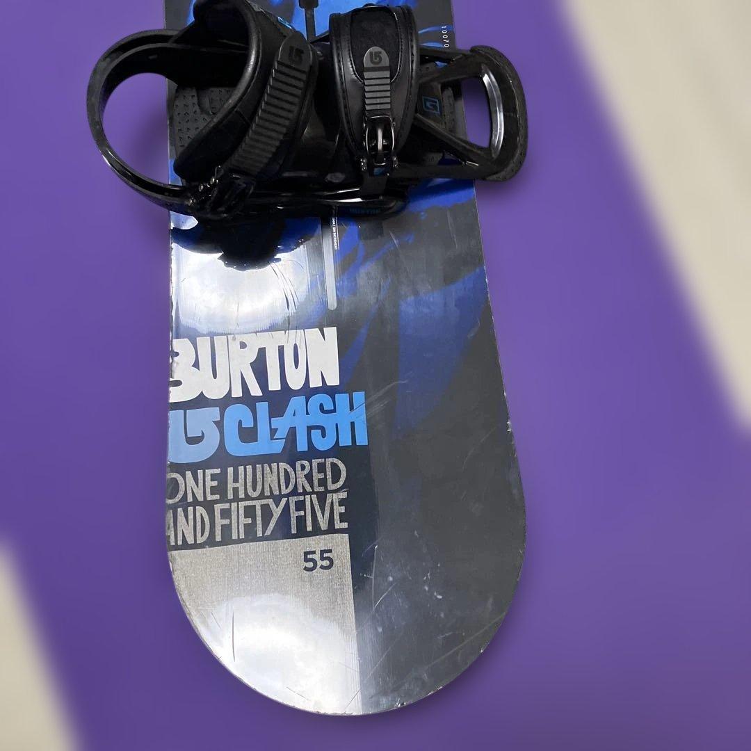 バートン板　Burton Clash 155cm スノーボード　ビンディング