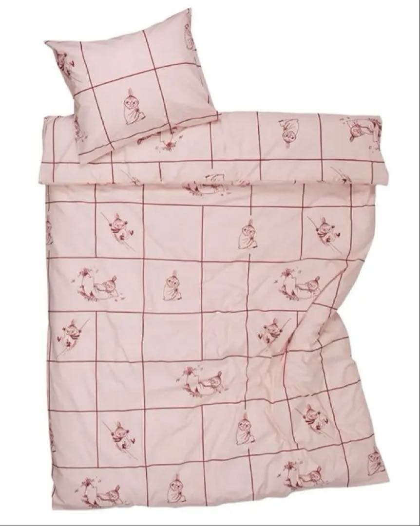 新品☆アラビア×ムーミンリトルミイ　コットンシーツ 150x210cm 枕カバー