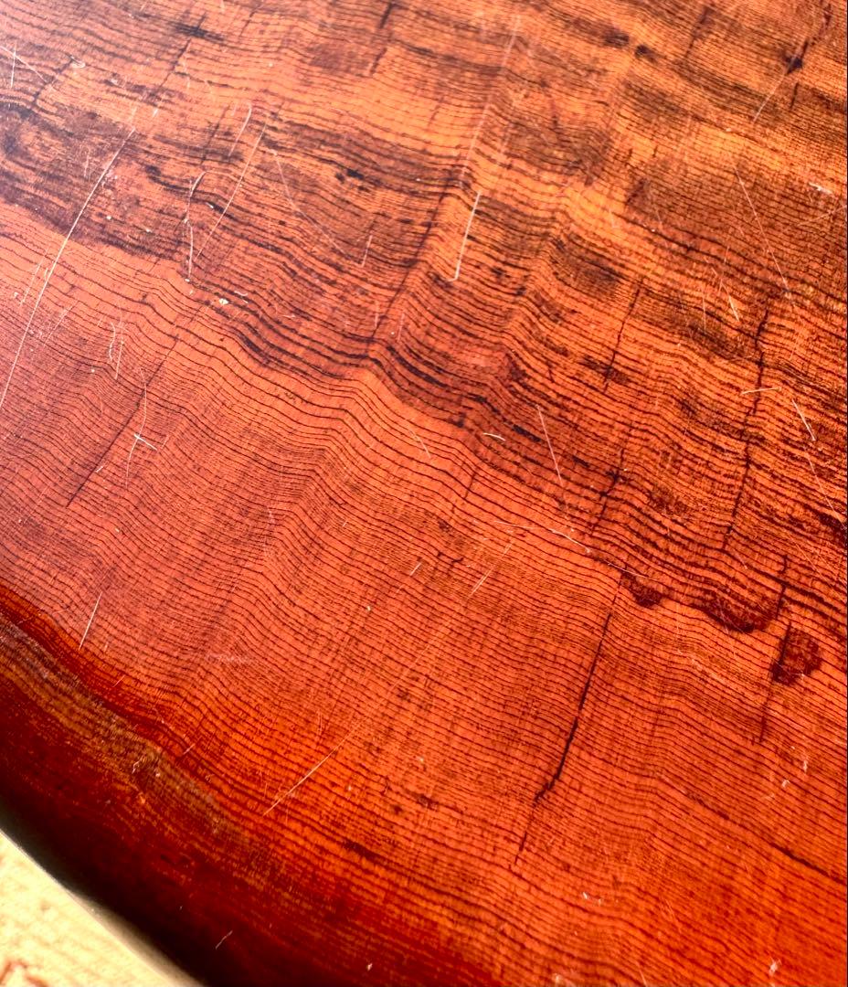 年輪ぎっしり！希少な屋久杉の輪切りの座敷机 厚み17cm！座卓