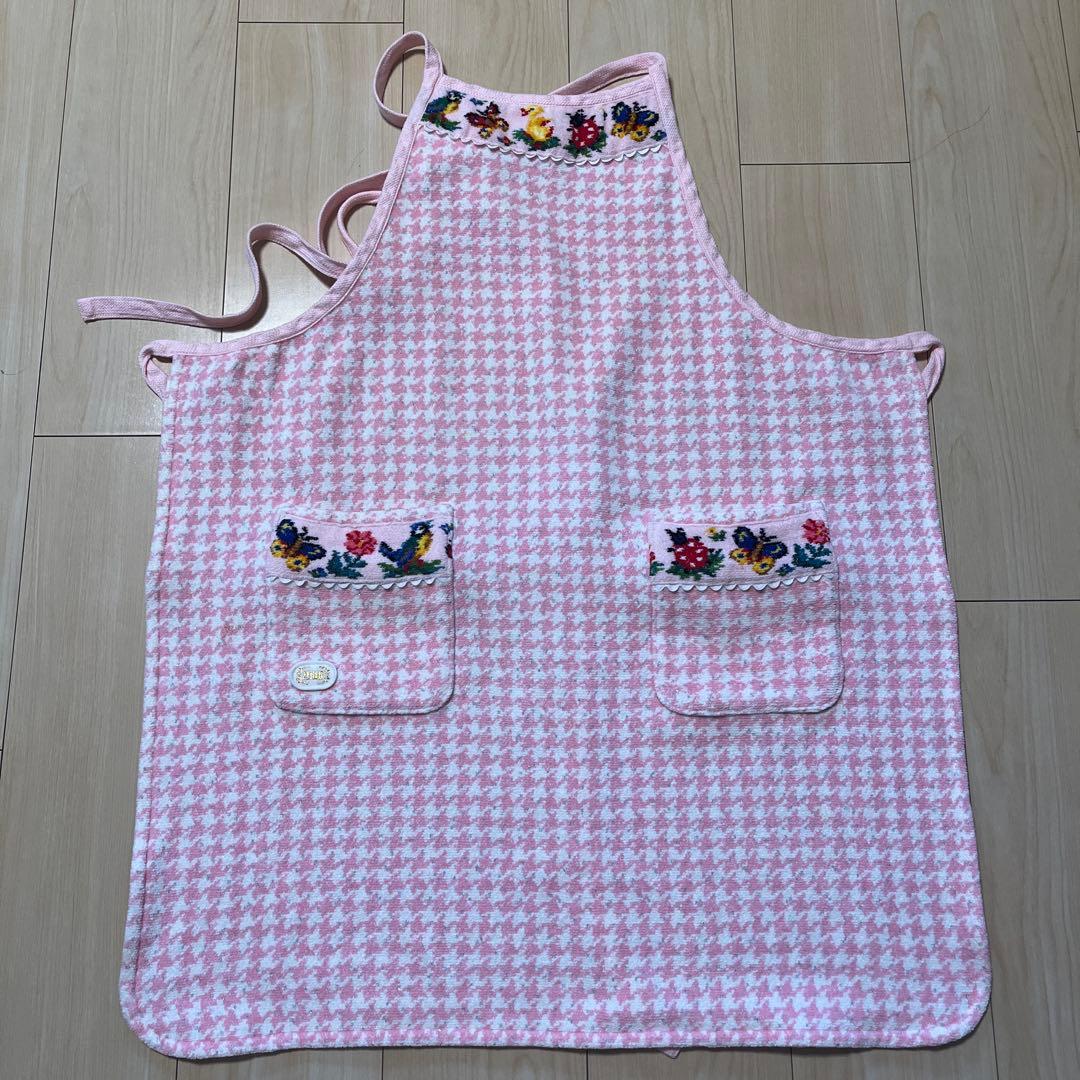 omoti 希少 フェイラー ピンクエプロン ハイジ タオル地