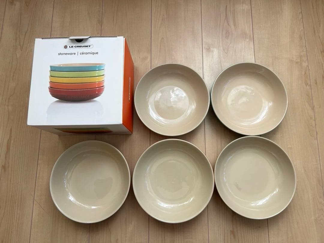 ル・クルーゼ　ラウンド・ディッシュ　20㎝　丸皿/深皿　5枚セット