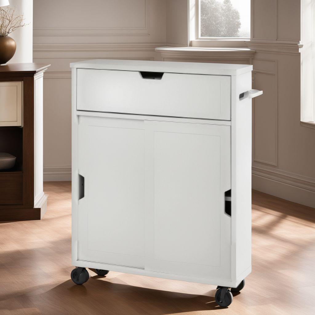 実用的な収納スペース 北欧デザイン スライド キャスター付き