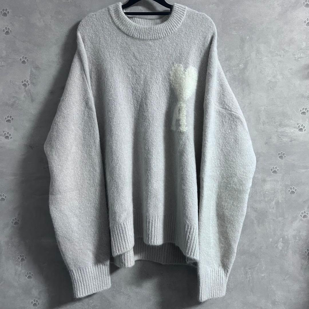 Ami Paris アミパリス ハートロゴ ニットセーター