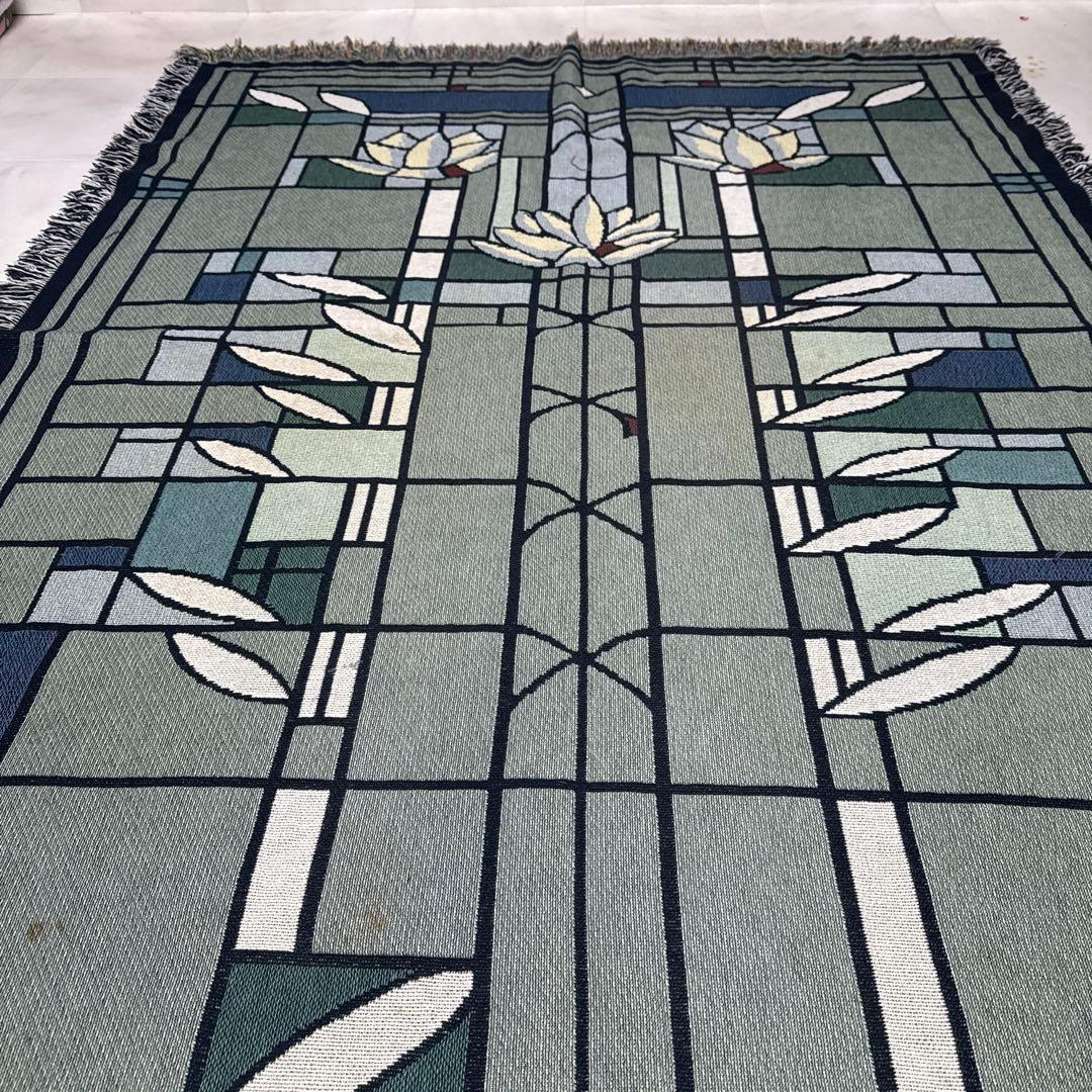 アート　マルチカバー　ソファーカバー　ヴィンテージラグ　180x134