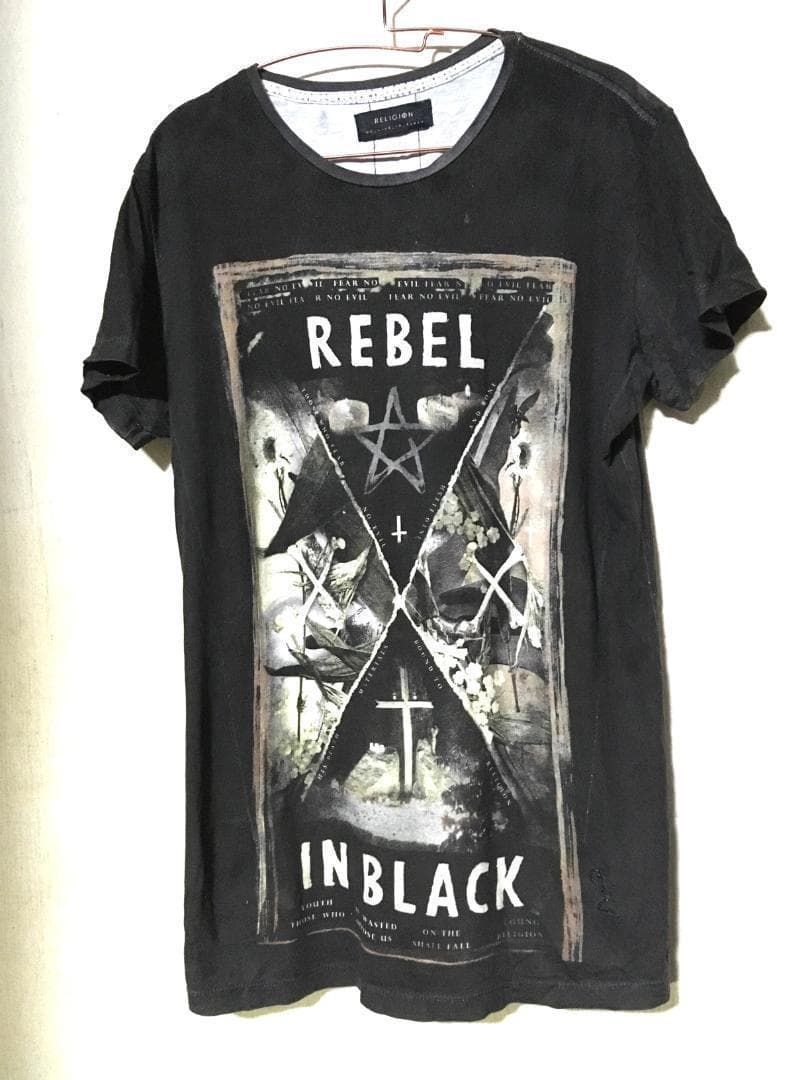 年末年始特価！ RELIGION REBEL IN BLACK Tシャツ