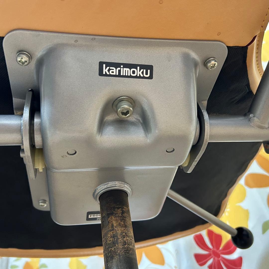 カリモク karimoku 回転式 レザー ヌメ革 デスクチェアXT4310AJ