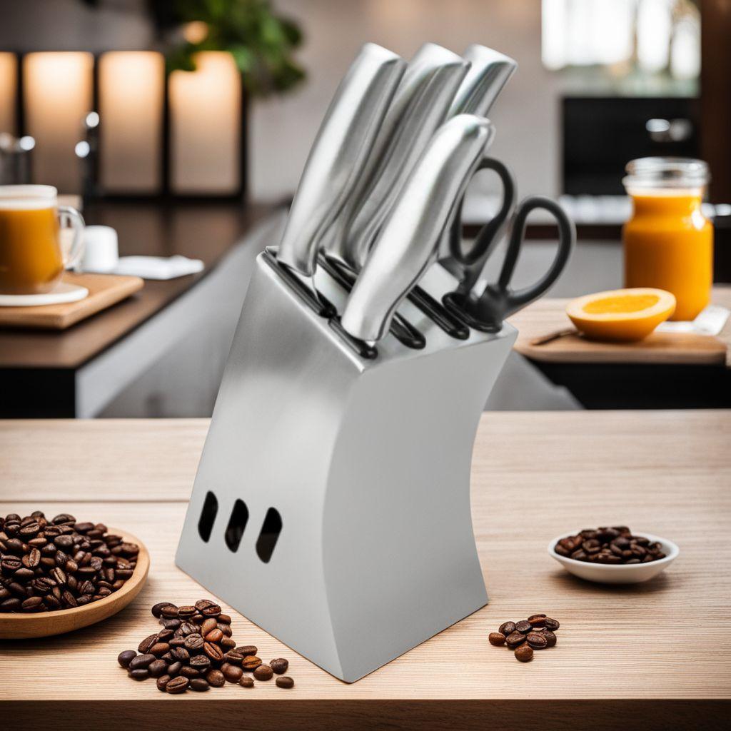 おしゃれステンレス包丁スタンド