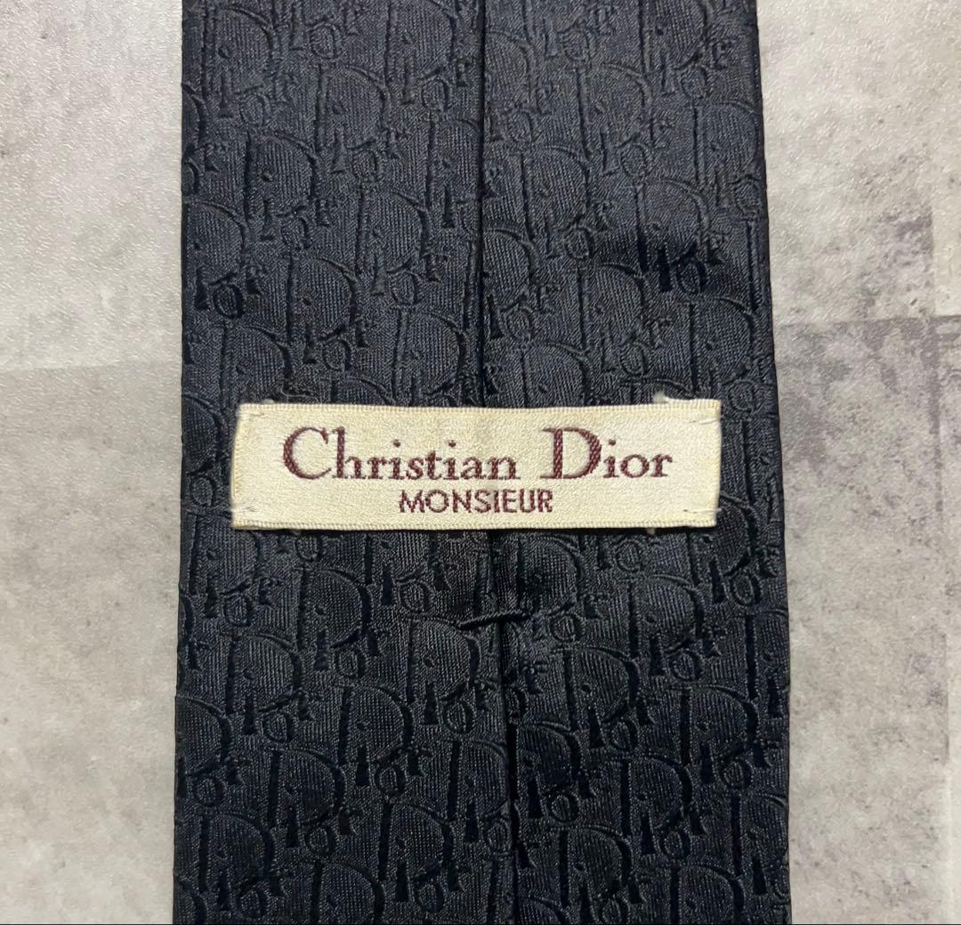 Christian Dior ネクタイ ハイブランド トロッター ブラック