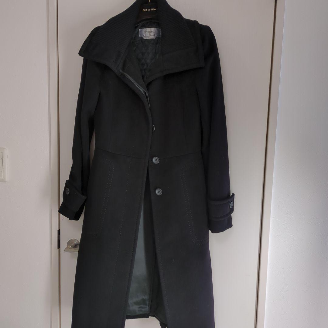 SPORTMAX 黒 ロングコート Made in Italy