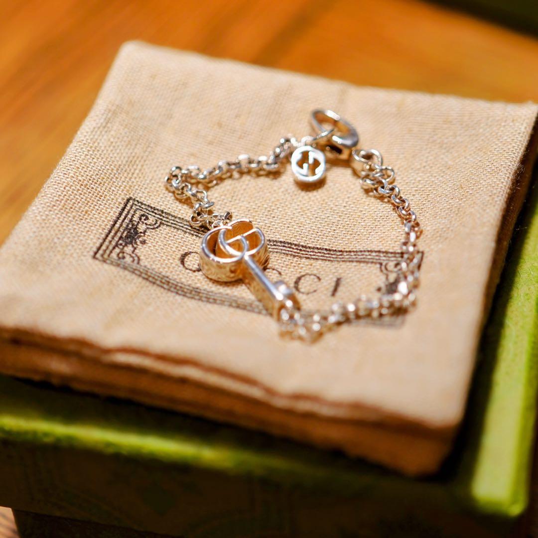 GUCCI ダブルG キー　ブレスレット　鍵　18 グッチ　正規　チャーム