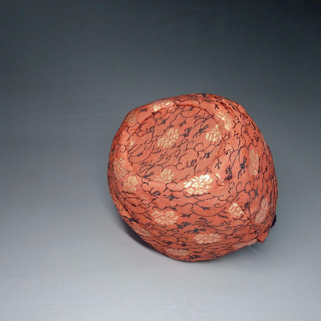 老松茶器　仕覆　一重蔓牡丹金襴　桜皮細工　茶筒　2点セット　専用