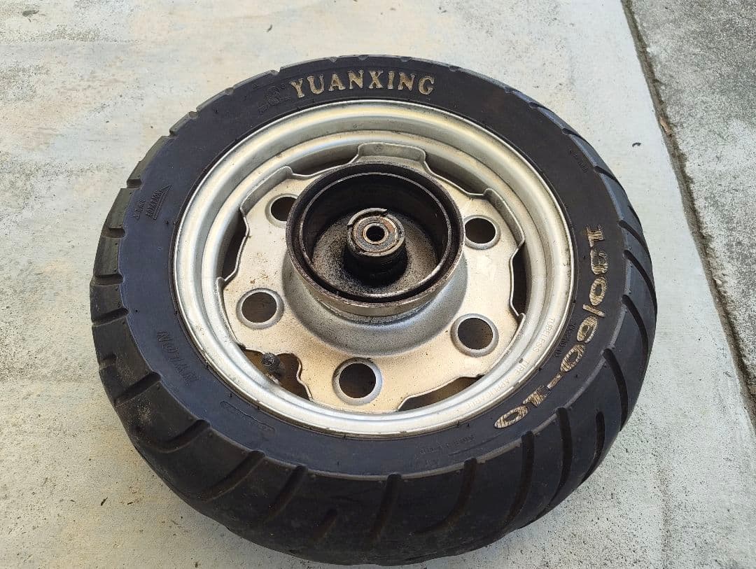 ジャイロUP/X/キャノピー タイヤホイールと極太タイヤセット