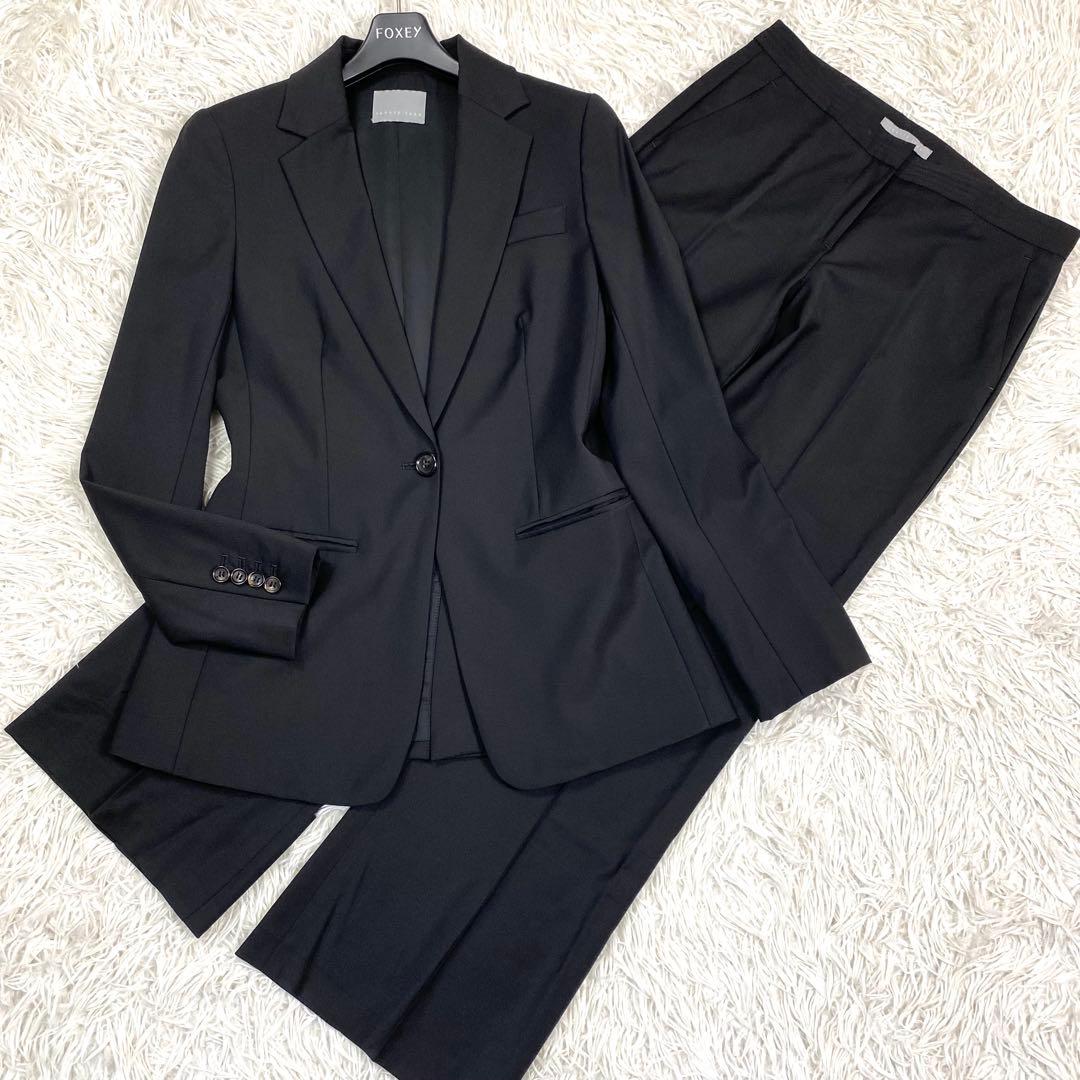 極美品✨セオリーリュクス ストレッチスーツ セットアップ ブラックフォーマル L