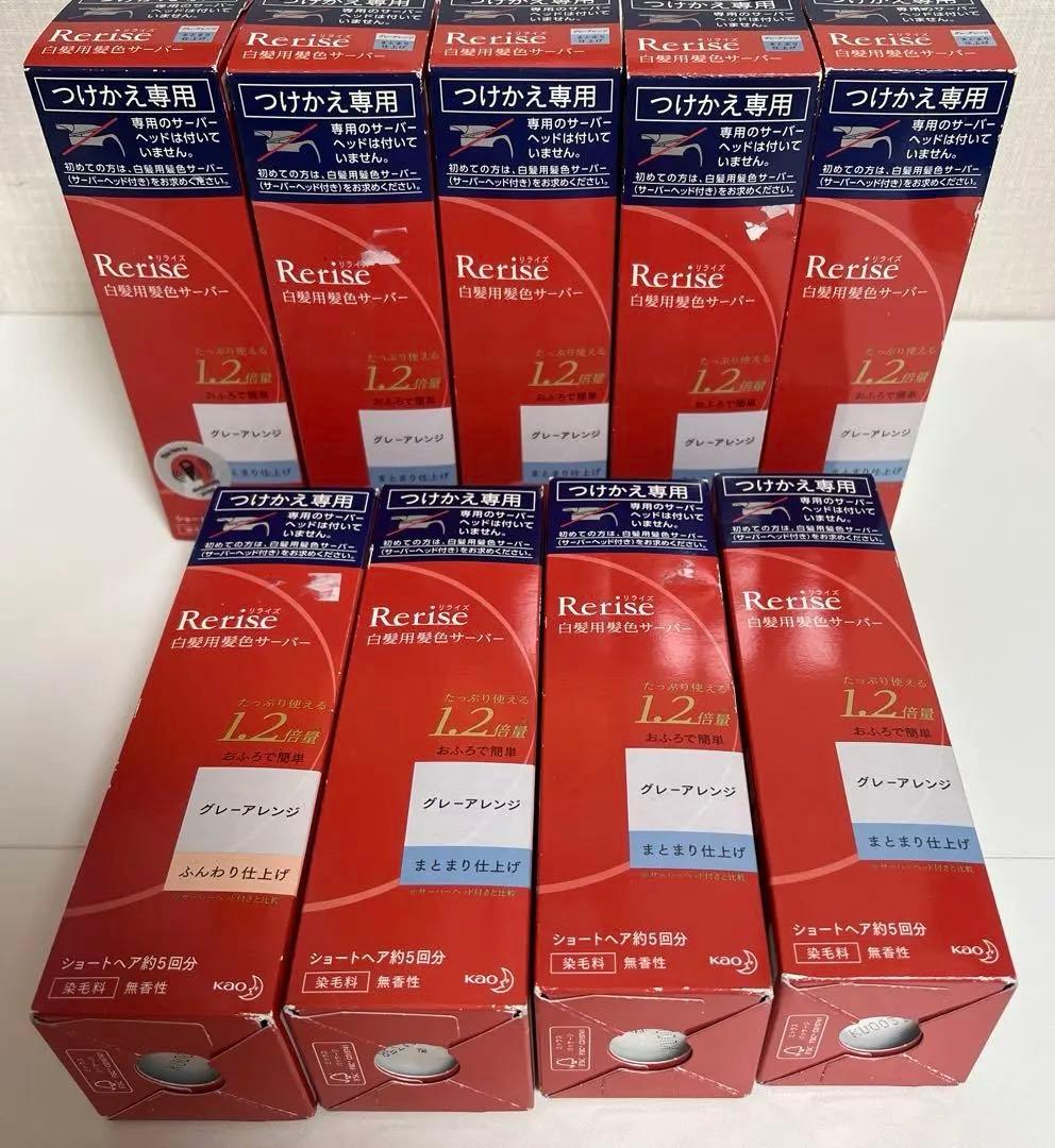 Rerise 白髪染め グレーアレンジ 9本セット　まとまり仕上げ ふんわり仕上