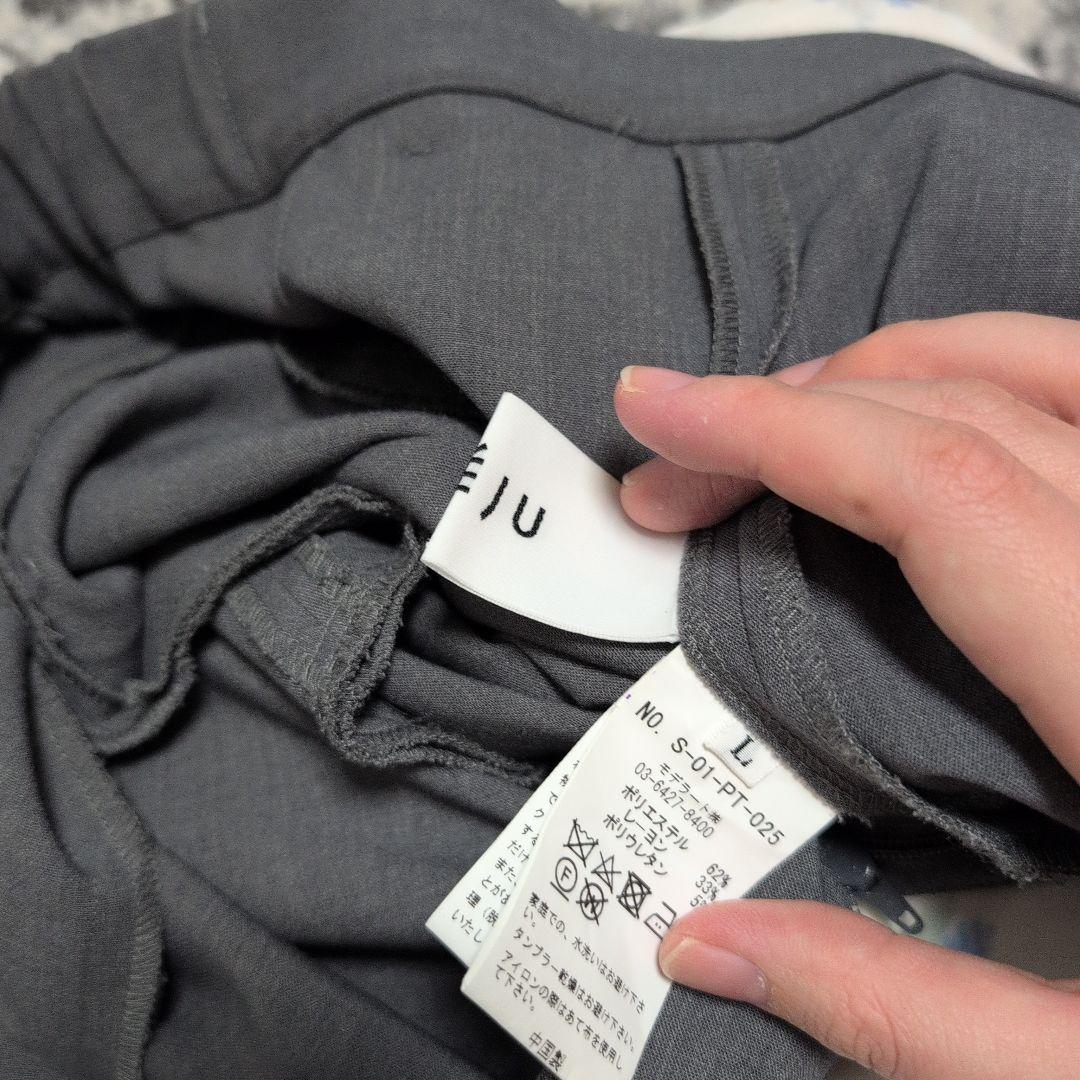 グレー ダブルブレスト パンツスーツ上下　soeju