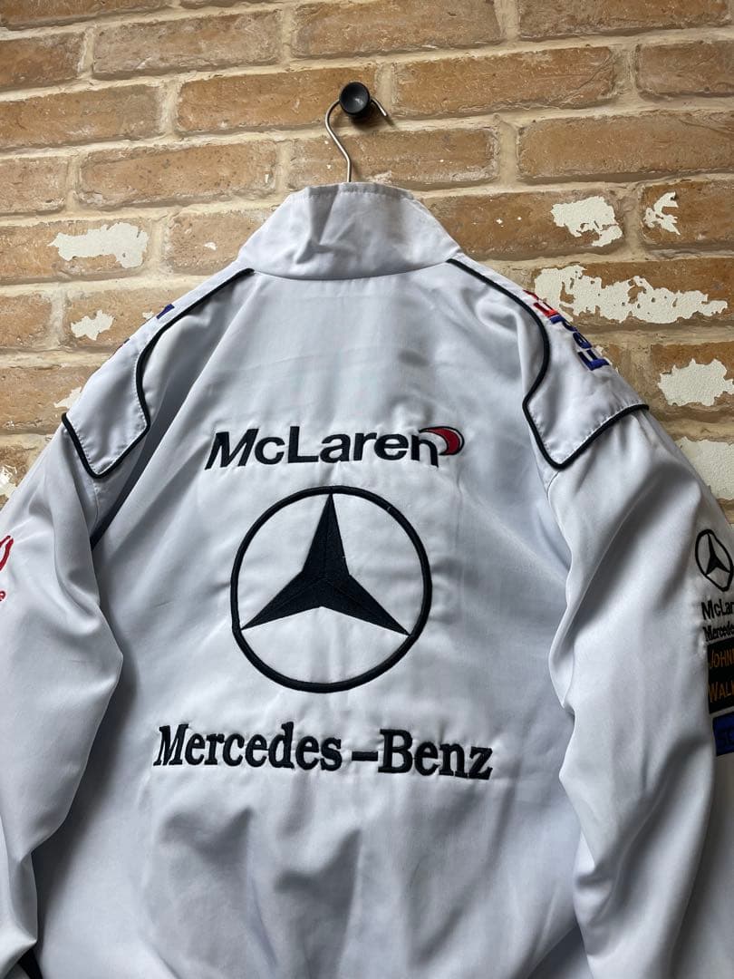 Mercedes Benz ベンツ　レーシングジャケット　刺繍　短丈　y2k