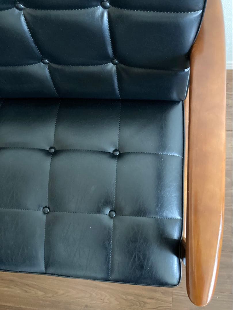 カリモク60Kチェア2￼シーターブラック送料込み