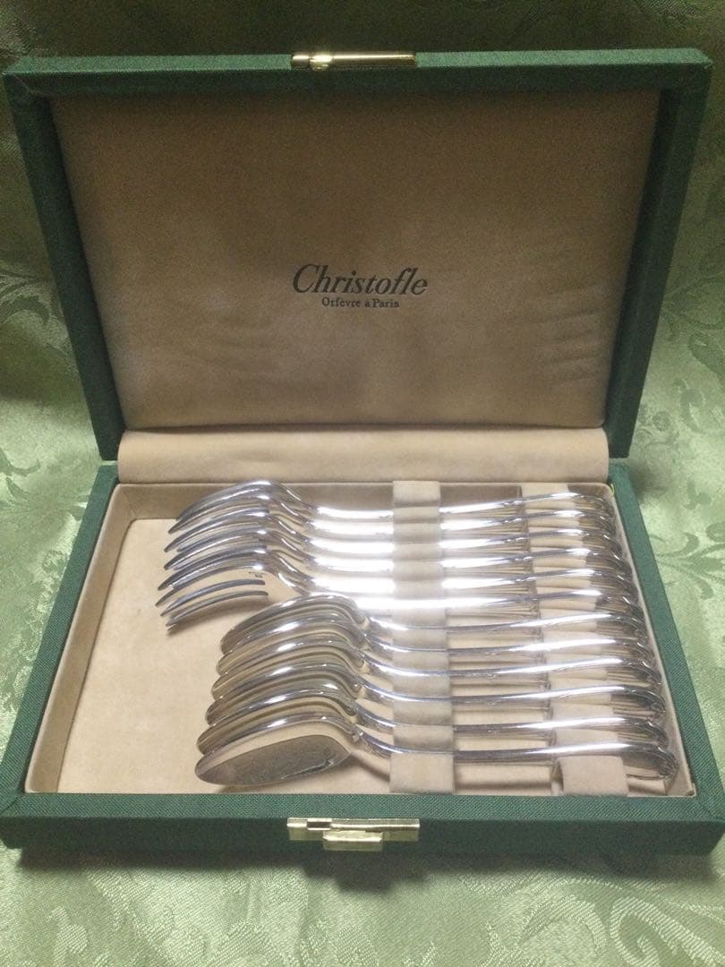 クリストフル　リュバン　ティースプーン　ケーキフォーク　各６本