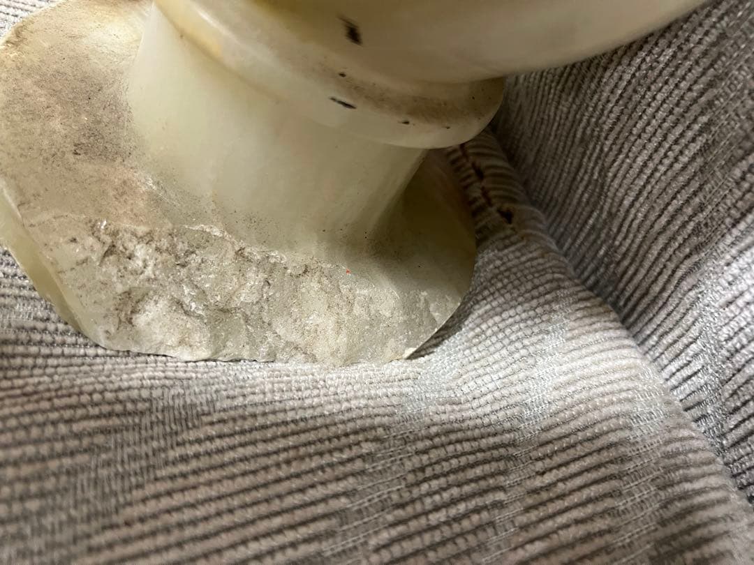 天然石　大理石　国産　壺　大理石 オニキス 花瓶 花器