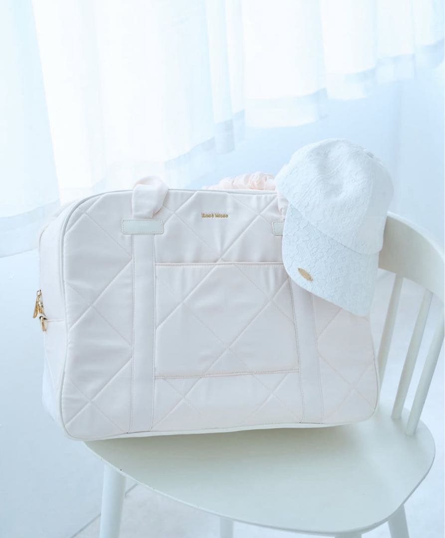 【新品タグ付】ロゼミューズ satin traveling boston bag