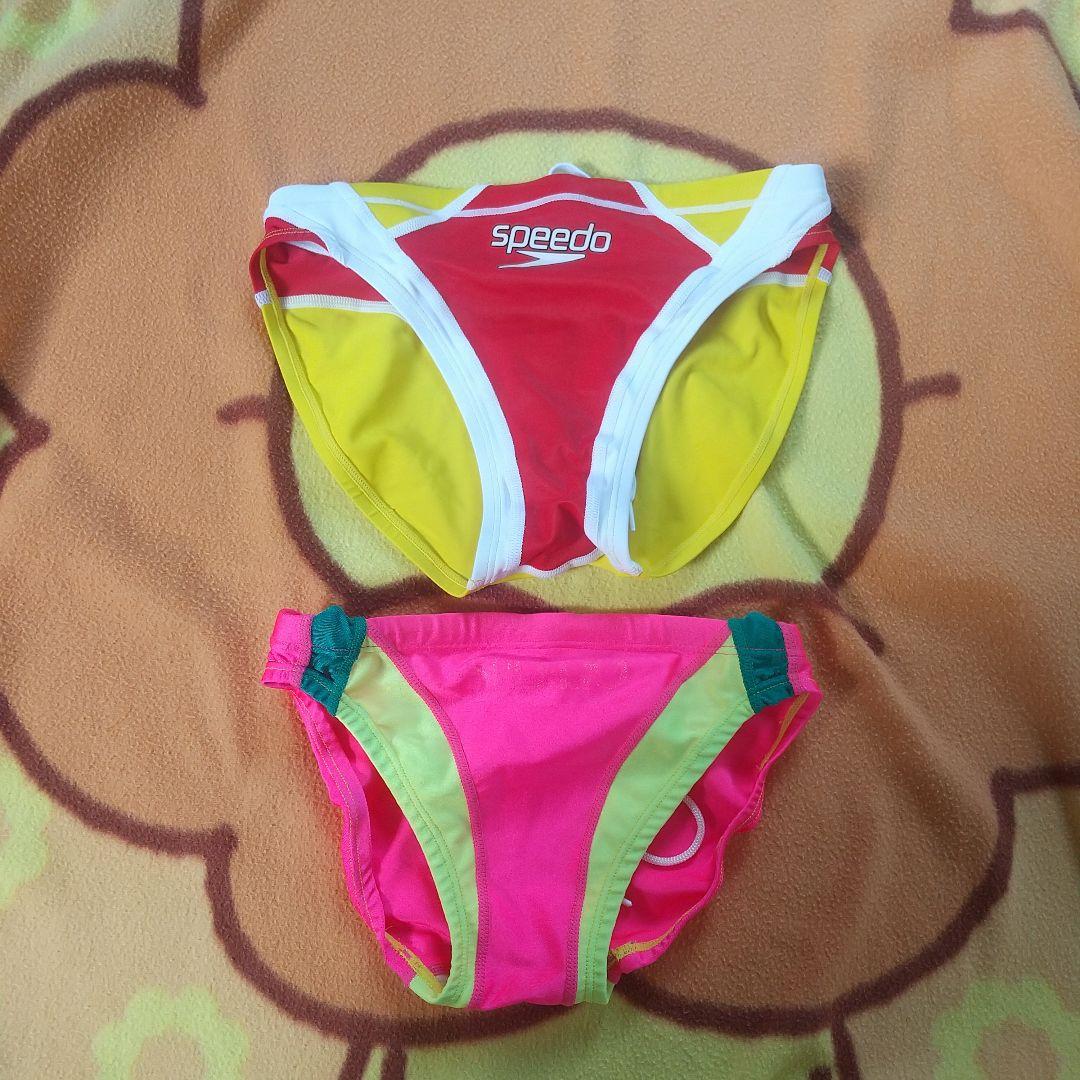 SPEED競パン２枚セット売り ピンクSサイズ イエローMサイズ