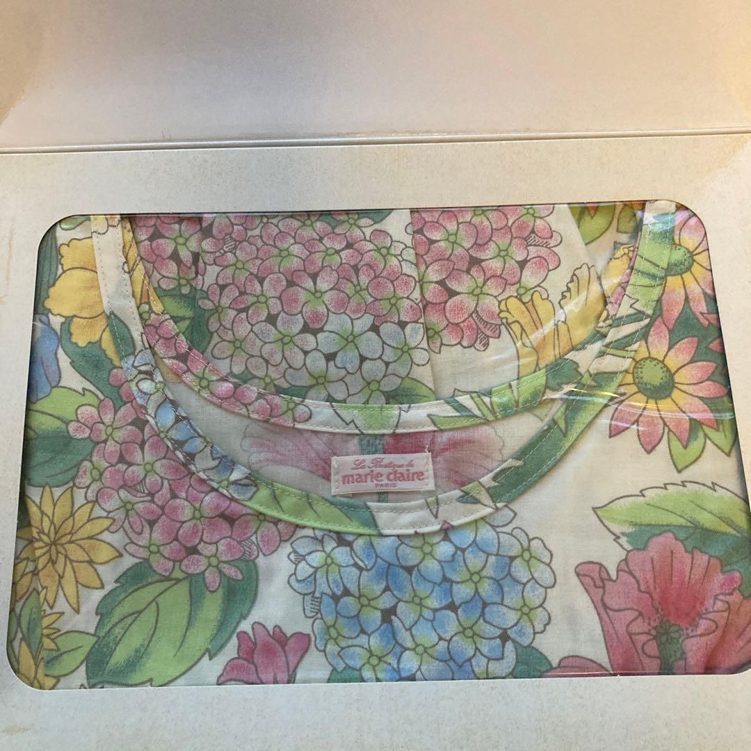 販売終了品❤︎新品❤︎マリクレール❤︎花柄❤︎ワンピース風エプロン