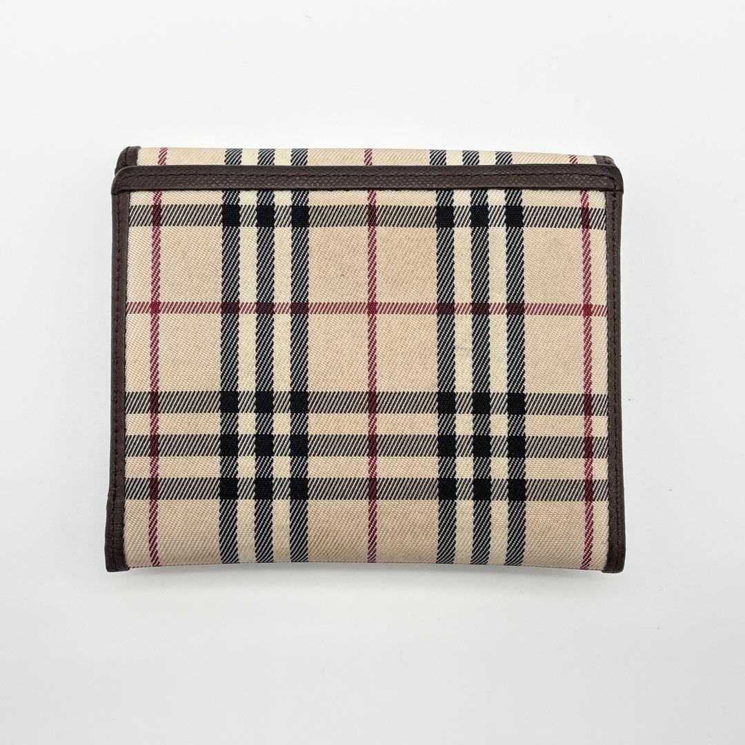 BURBERRY 二つ折財布 コンパクトウォレット ノヴァチェック レザー