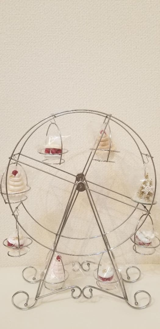 X'masパーティ　カップケーキ観覧車　回転ケーキスタンド 観葉植物ディスプレイ