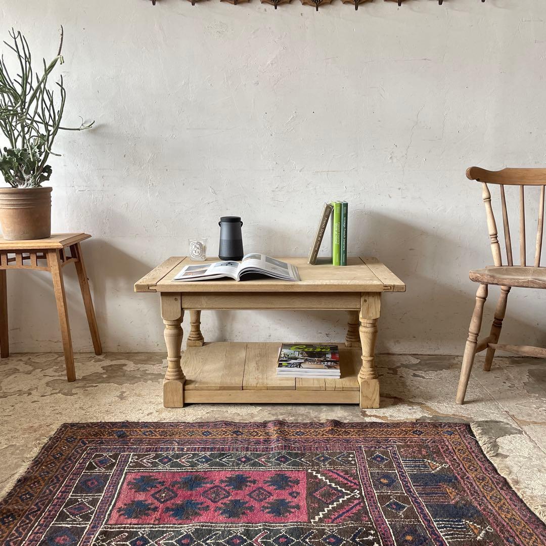 ビンテージ サイドテーブル　コーヒーテーブル　テレビ台　剥離