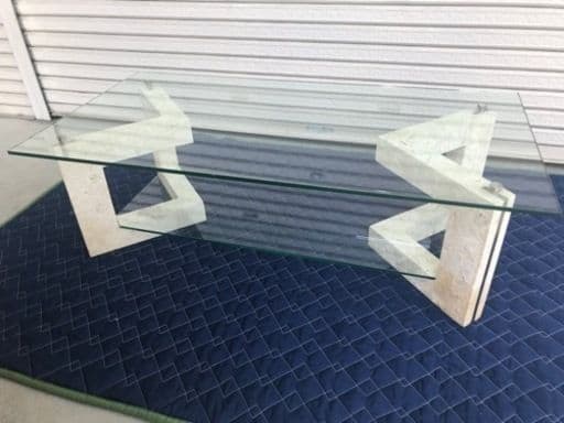 【引取り限定】ガラステーブル　アルテジャパン