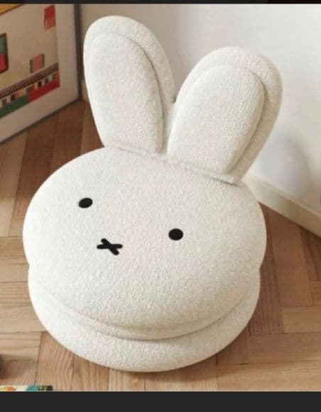 ミッフィー マカロンチェア ホワイト miffy ぬいぐるみ 椅子