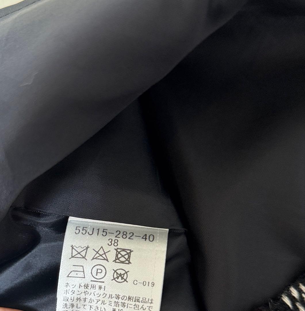 美品 ブルーレーベルクレストブリッジ ジャンパースカート チェック 38