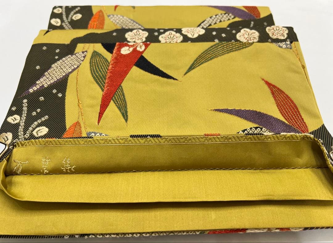 振り袖　フルセット　別誂長襦袢付　高級紅型　手描き　万葉集　袋帯　529