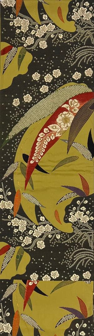 振り袖　フルセット　別誂長襦袢付　高級紅型　手描き　万葉集　袋帯　529