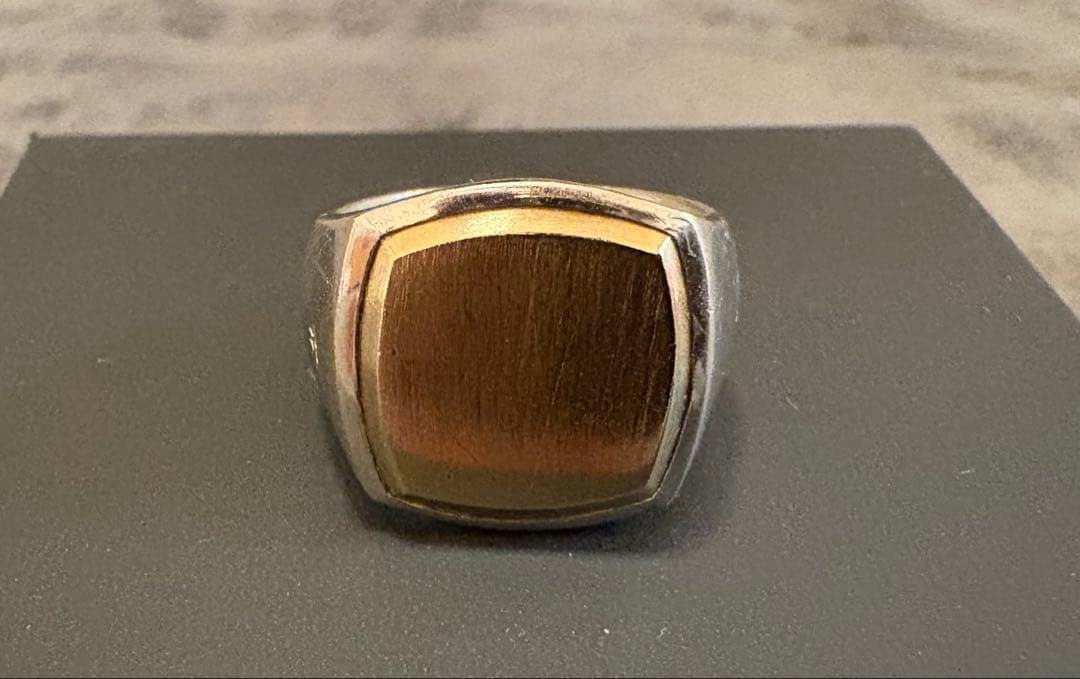 【美品】 TOMWOOD トムウッド Cushion Gold リング50