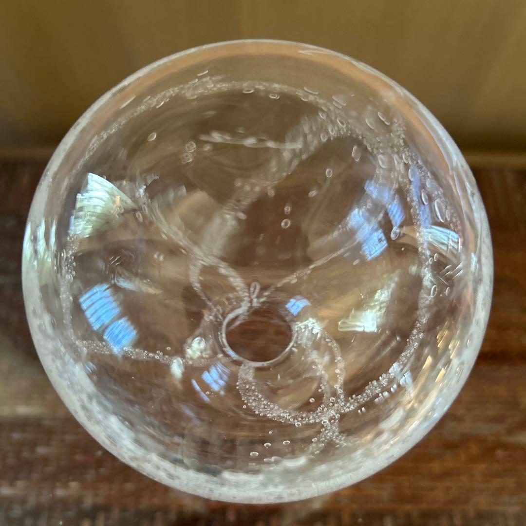 新品◆102荒川尚也　そばちょこ&型徳利　アワガラス気泡3点セット　晴耕社ガラス