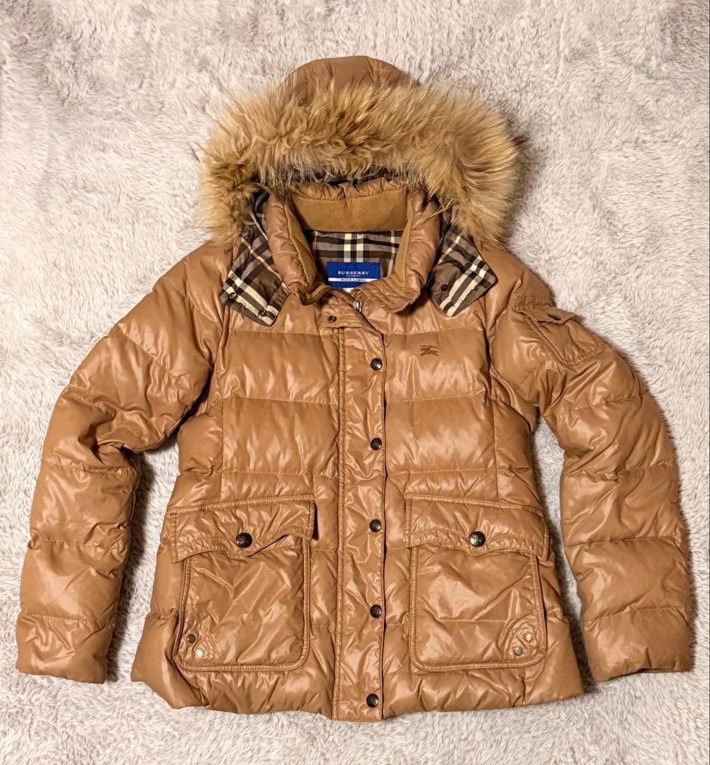 BURBERRY BLUE LABEL ダウンジャケット 38ベージュ