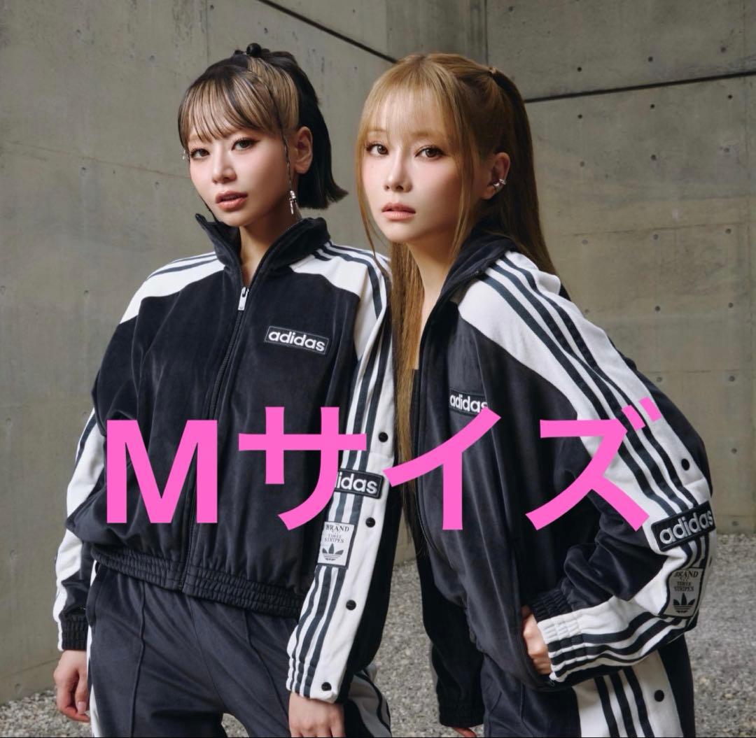 ADIDAS Mサイズ アディブレイク ベロア トラックトップ 黒 IW5581