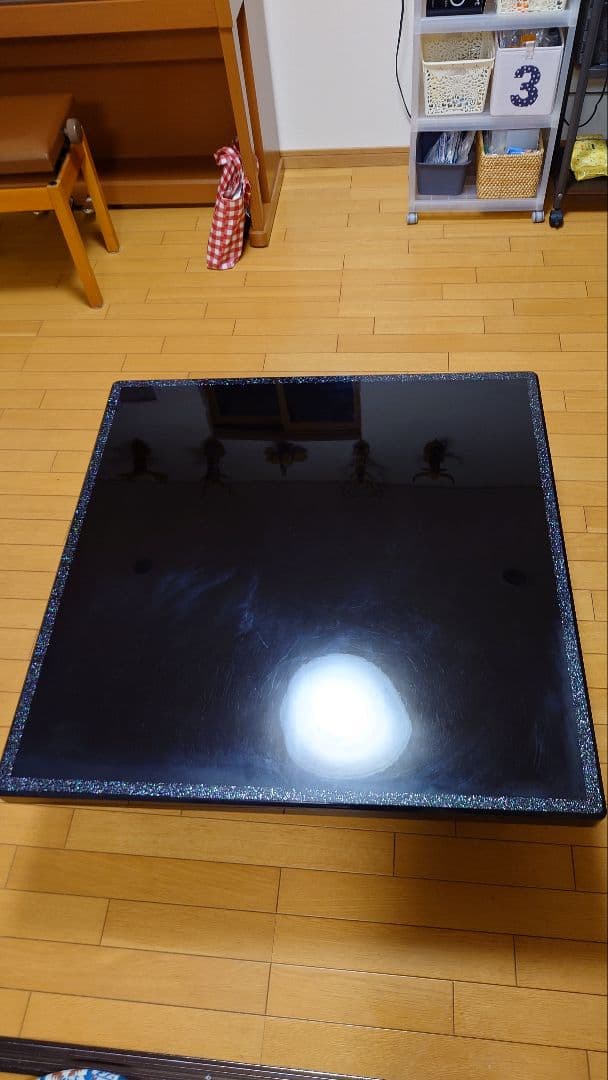 日本製、折りたたみ式螺鈿座卓