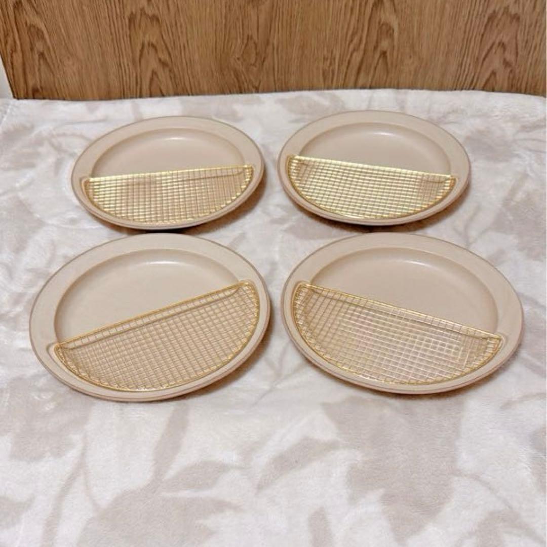 【極美品】ワンランク上の揚げ物皿♡KIKIMEamime半月プレートベージュ2枚